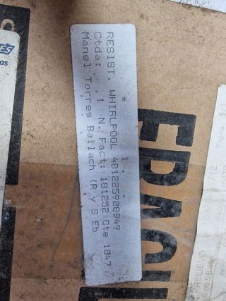 Resistencia secadora