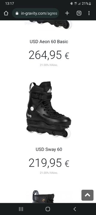 Patines agresivo freestyle Usd