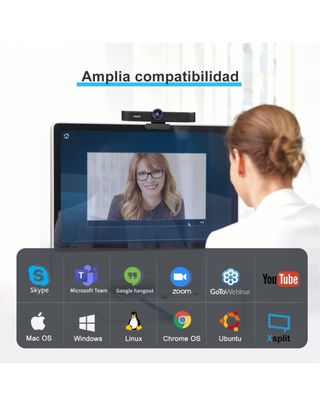 Webcam 4k Microfono per fotocamera