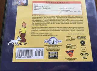 TINTIN ELS CIGARS DEL FARAO DVD CASTELLANO CATALAN
