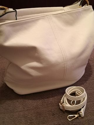 Bolso hombro mujer blanco 