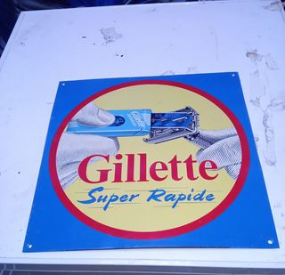 Carteles metálicos de publicidad antiguos