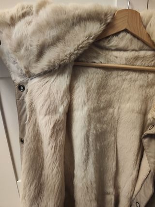 Abrigo de piel de conejo