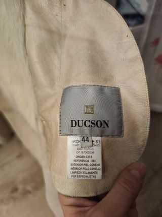 Abrigo de piel de conejo