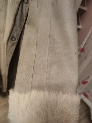 Abrigo de piel de conejo