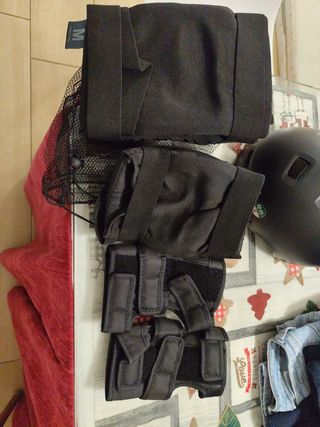 Set protectores patinaje, bicicleta