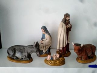 antiguo misterio belén nacimiento gran tamaño 