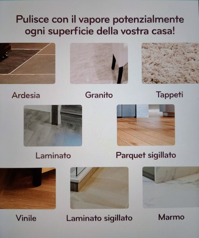 H2O HD scopa elettrica a vapore