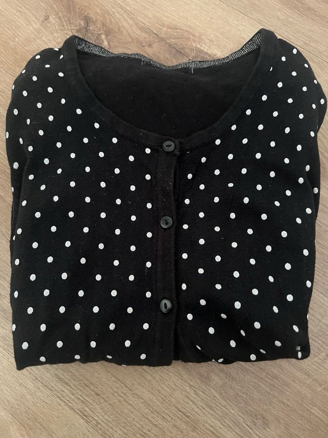 Chaqueta punto lunares