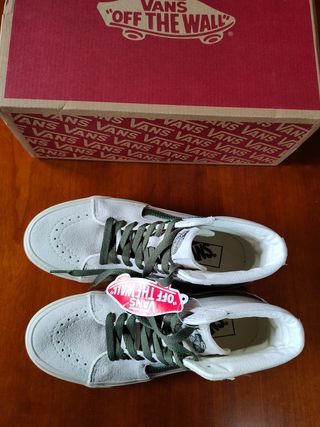 Zapatillas Vans SK8-Hi en blanco nube vintage