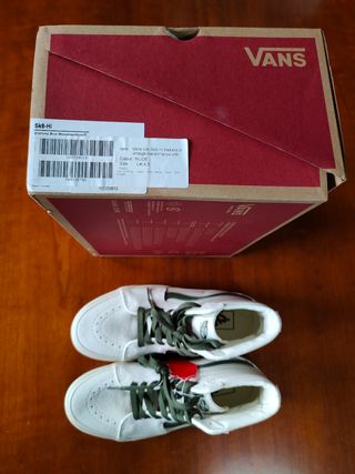 Zapatillas Vans SK8-Hi en blanco nube vintage