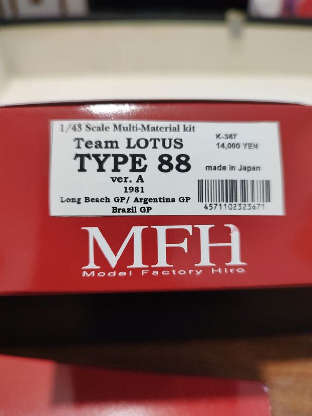 Lotus 88 Model Factory Hiro 1/43