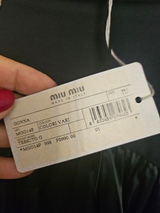 Falda MIU MIU plisada 