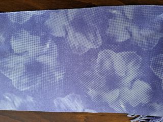 Sciarpa vintage Fila fiori sfumature