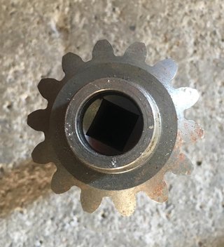 Eje segadora Lely Optimo
