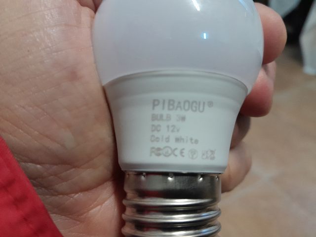 BOMBILLAS DE 12V 3W DC PARA BATERÍAS 12V