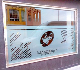 Vinilo tipo ácido glass a medida y personalizado