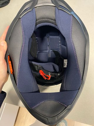 Casco moto rosa