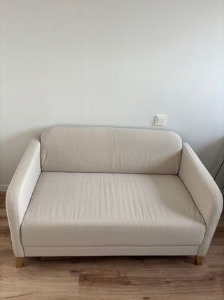 Sofa dos plazas beige URGE VENTA
