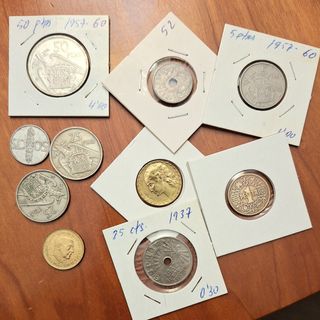 LOTE MONEDAS ESPAÑA Y MUNDIALES