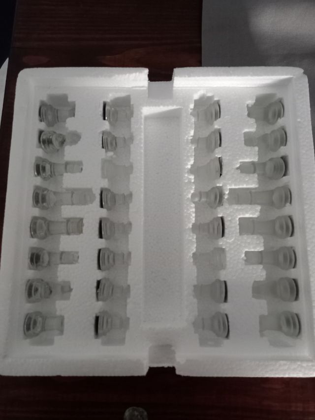 Set scacchi in vetro