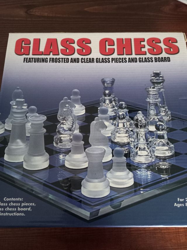 Set scacchi in vetro