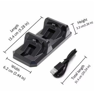 Base de carga Dual USB para mando de PS4 Doble