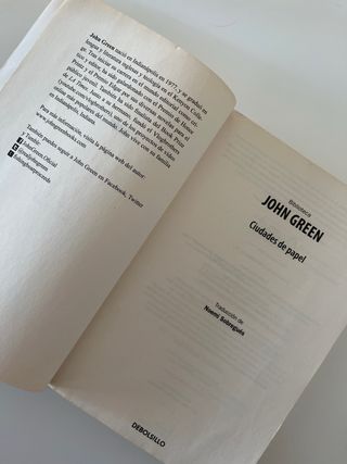 Ciudades de papel John Green