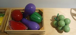 Cocinita madera ikea juguete + complementos