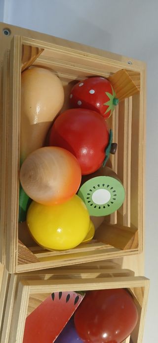 Cocinita madera ikea juguete + complementos