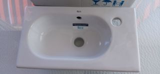 Mueble de baño - unik mini blanco brillo roca