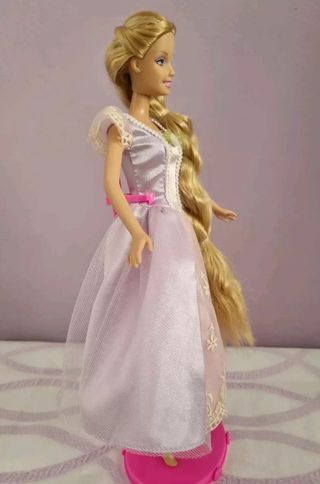 Barbie as Rapunzel tea party