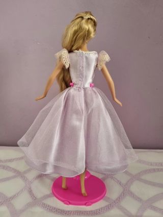 Barbie as Rapunzel tea party