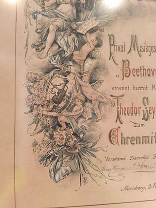 Cartel de Concierto Beethoven 1895