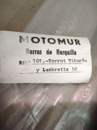 Barra horquilla Torrot y Lambretta 