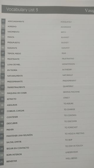 Inglés Vaughan Intensive English, cuaderno empresa