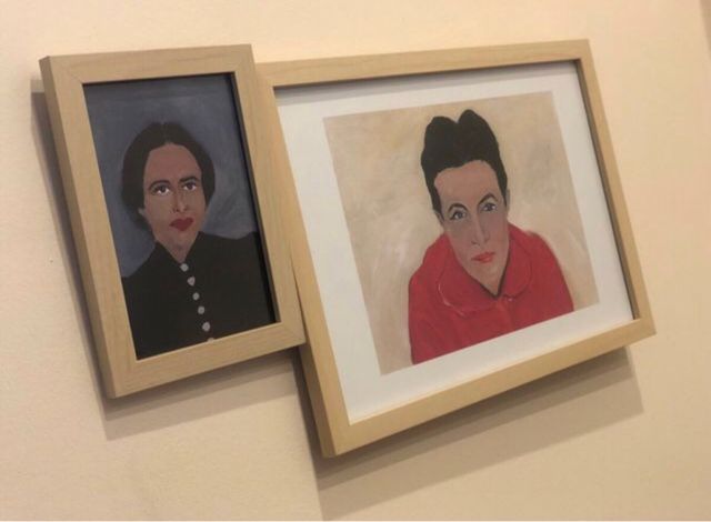Hannah Arendt y Simone de Beauvoir escritoras Arte