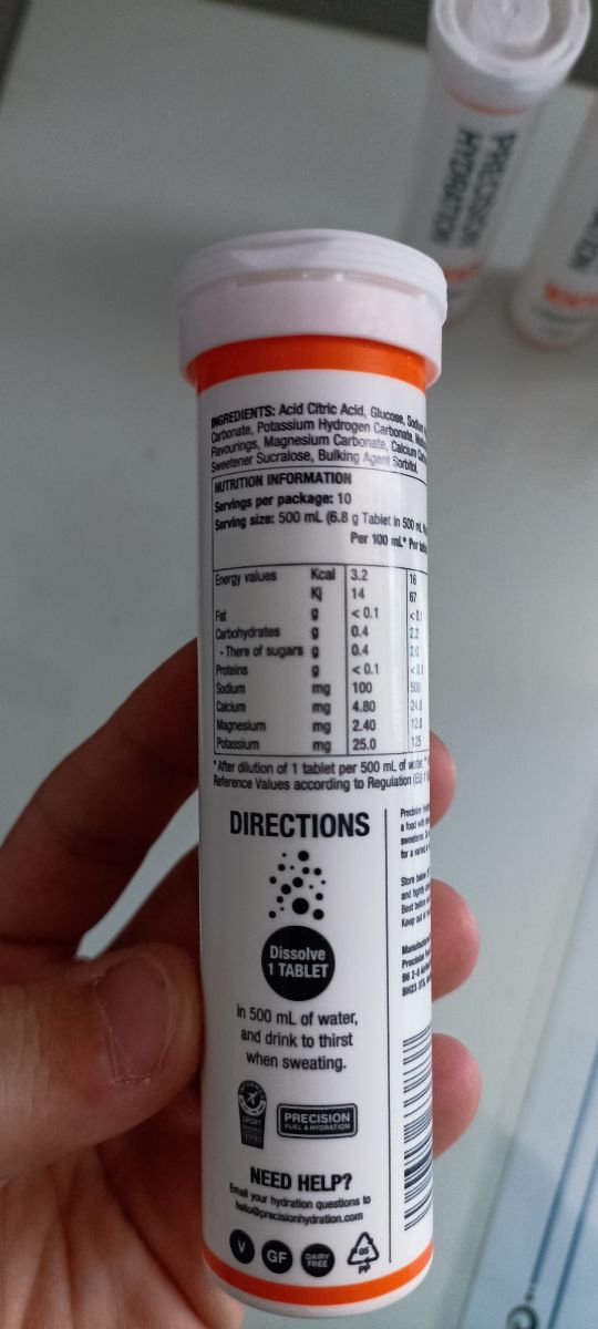 Pastillas isotonicas para correr