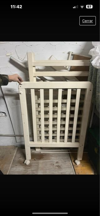 Cuna blanca bebe