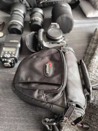 Camara CANON EOS 450D + objetivos + accesorios