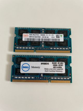 Memoria Ram portatil 4gb 2Rx8