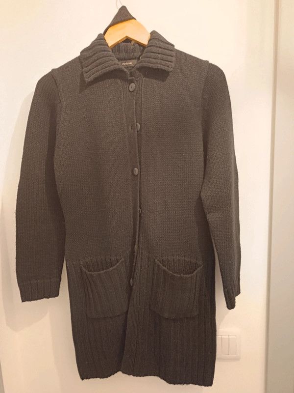 Casaco comprido preto