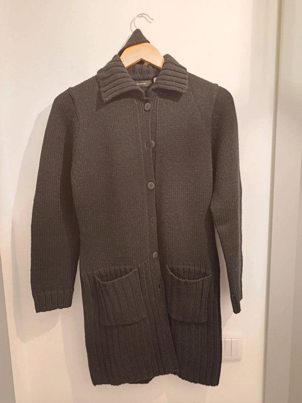 Casaco comprido preto