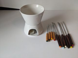 Fondue de chocolate ou queijo