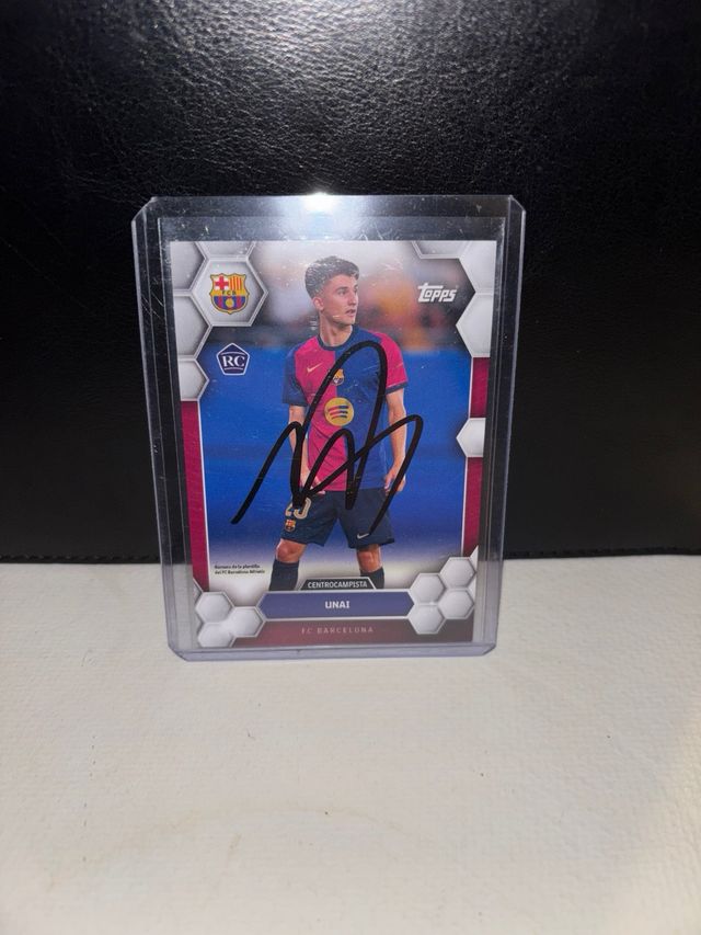 Cromo firmado por Unai Hernandez RC