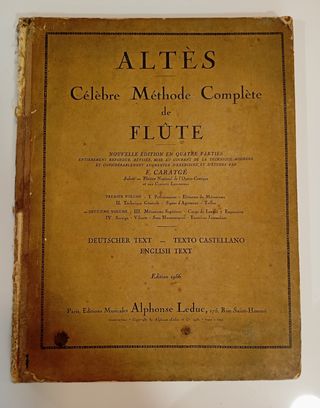 Antiguo método completo de flauta