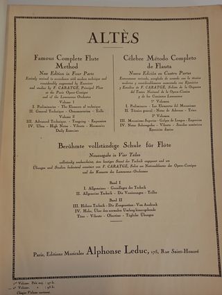 Antiguo método completo de flauta