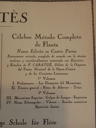 Antiguo método completo de flauta