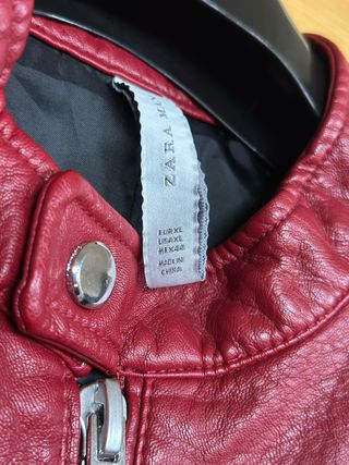 Cazadora roja zara