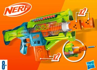 Pistola NERF elite Double Punch 2.0